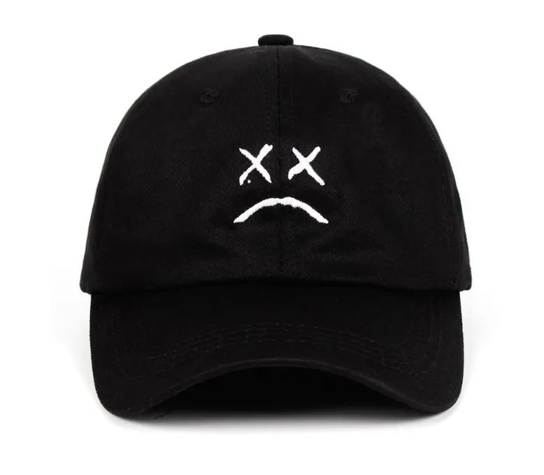 Cry face xxxtentacion baseball cap - Black