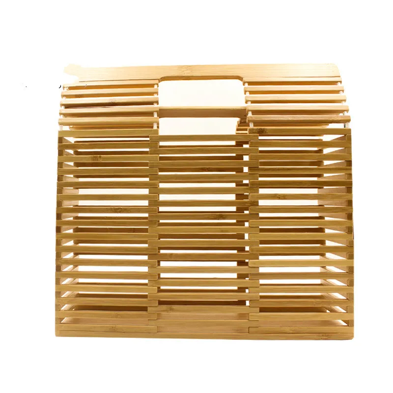 Square bamboo beach bag - Wood