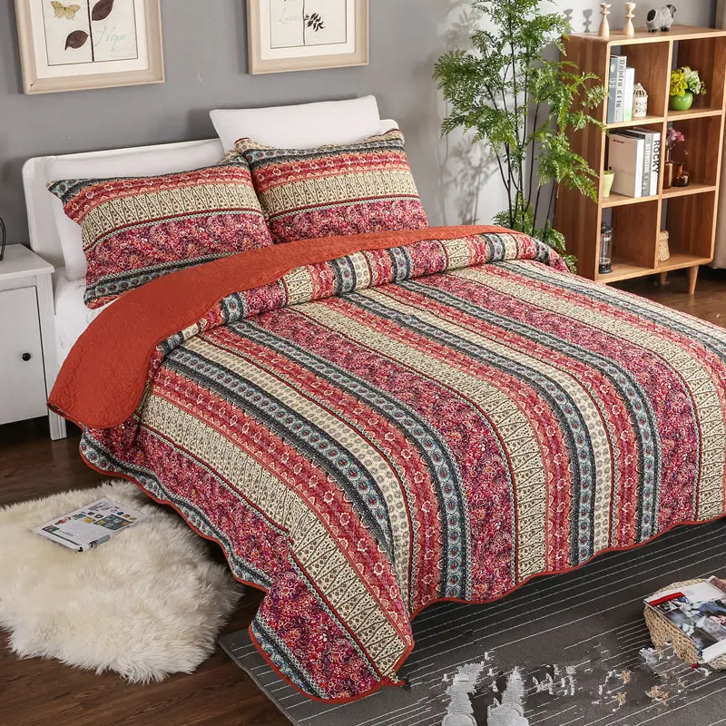 Three Piece Set of Cotton and Linen Style Wash