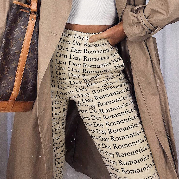 Title 4, Letters printed strappy slacks