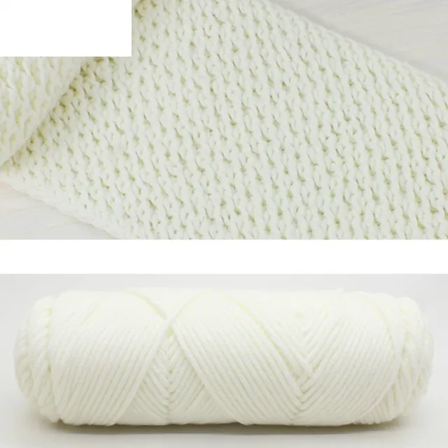 Hand knitted scarf line Milky - Shop at LoveMi