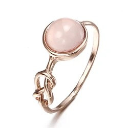 Pink gemstone ring Light Pink - Shop at LoveMi
