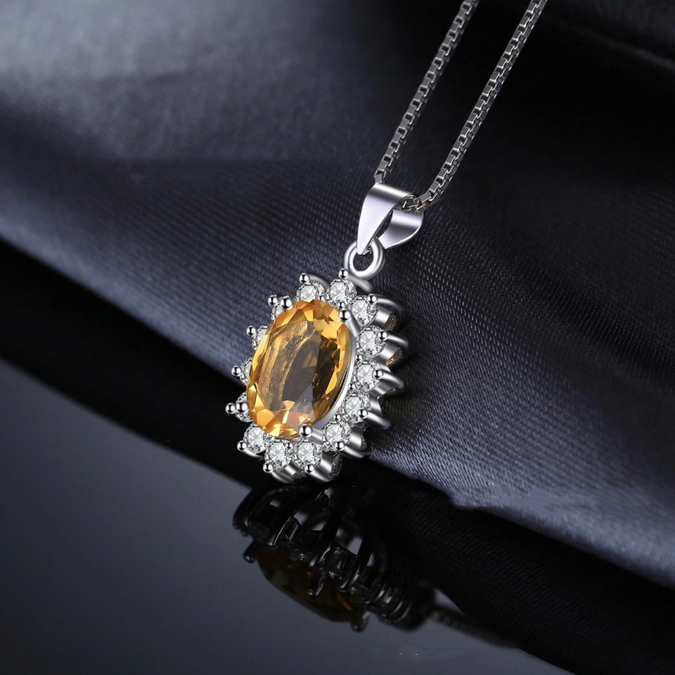 Sterling Silver Choibo Crystal Zircon Necklace