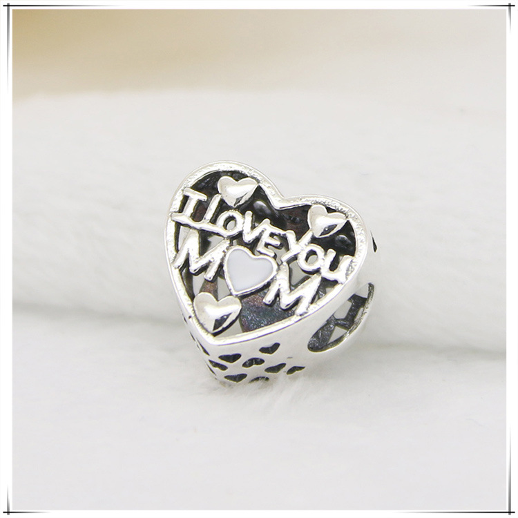 Silver Epoxy Hollow Cold Spring Thinking Beads