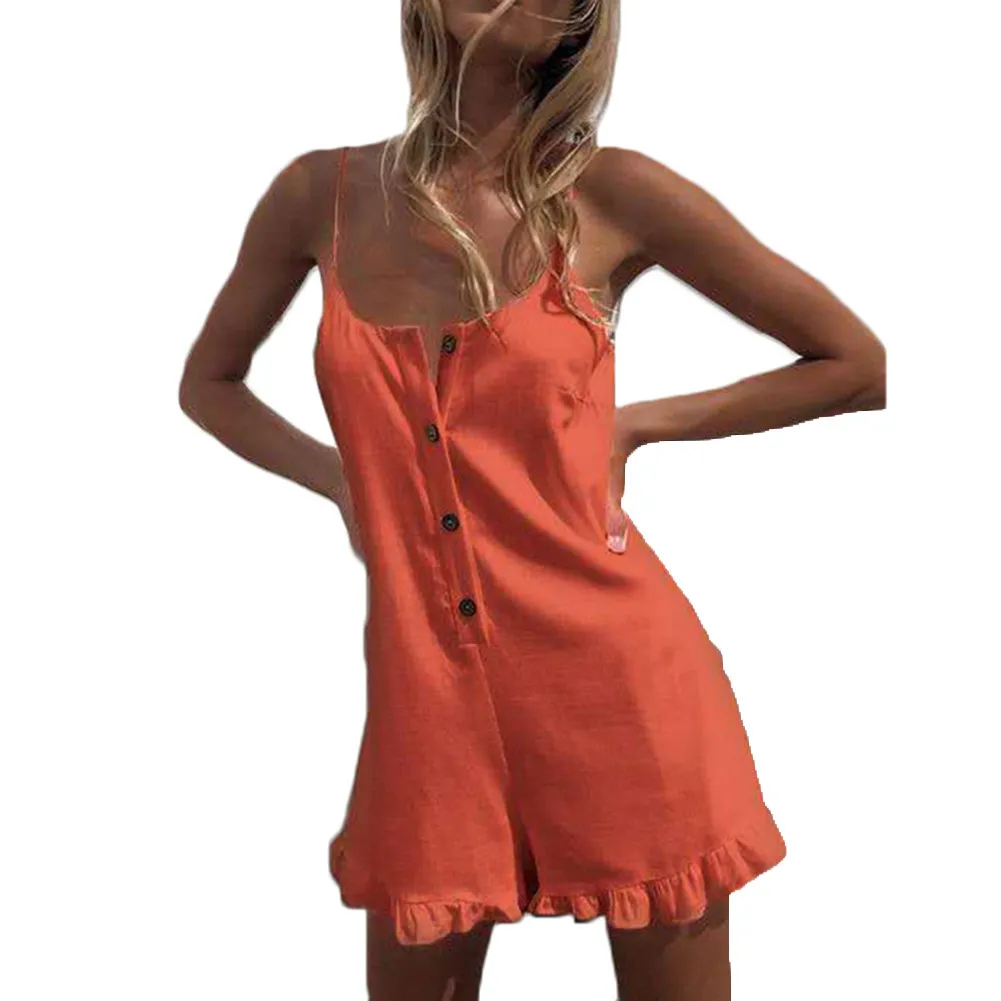 Fungus jumpsuit shorts - Orange