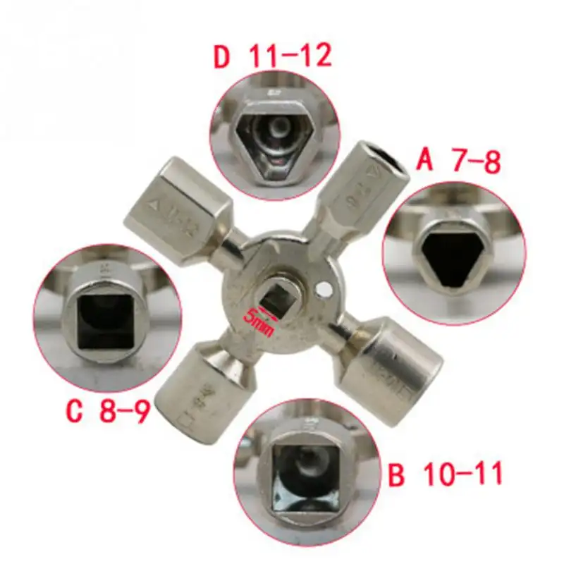 Triangle key wrench in multi-function electric control cabinet