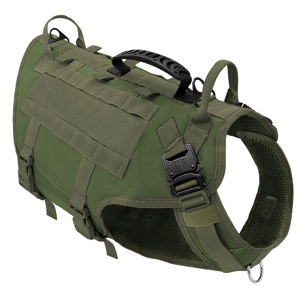 Dog outdoor vest tactical suit in Green