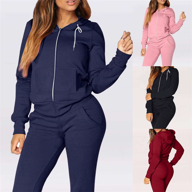 Long sleeve sweatshirt sports suit