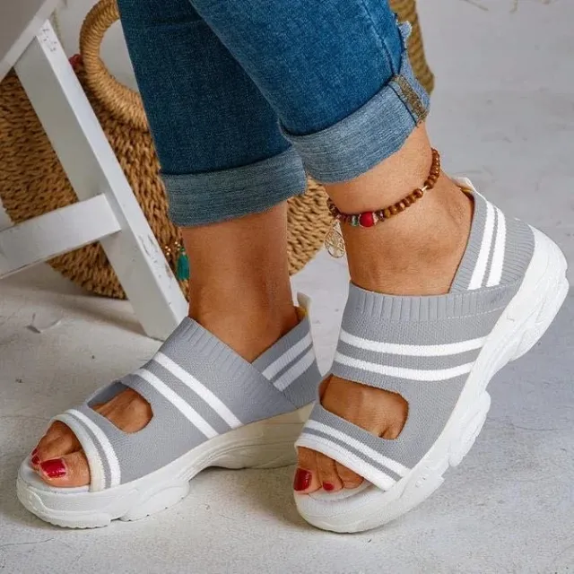 Fashion platform sandals Grey - Shop at LoveMi