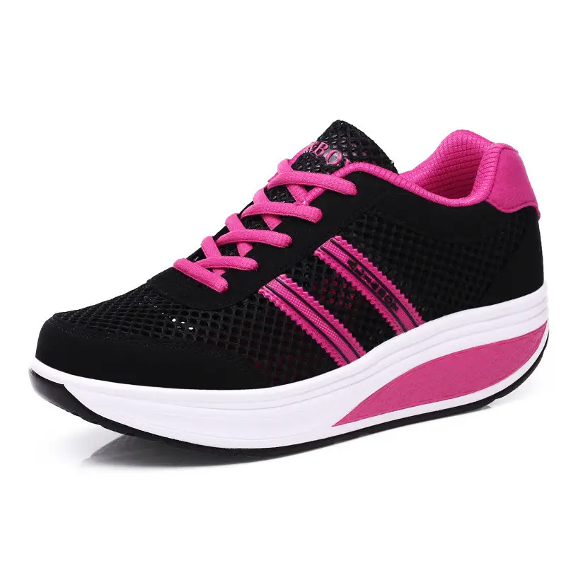 Women's casual shoes with large mesh holes