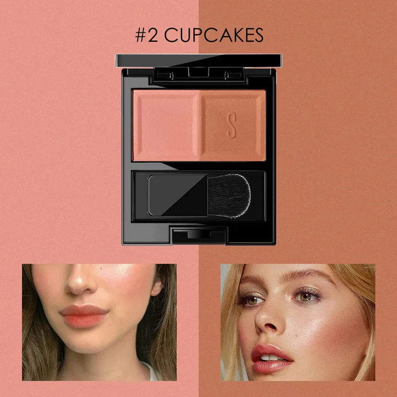 Two-color blush matte finish - 2Color