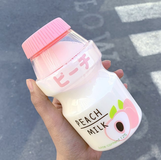 Creative Personality Beverage Plastic Fruit Printing Large-capacity Portable Cartoon Cup