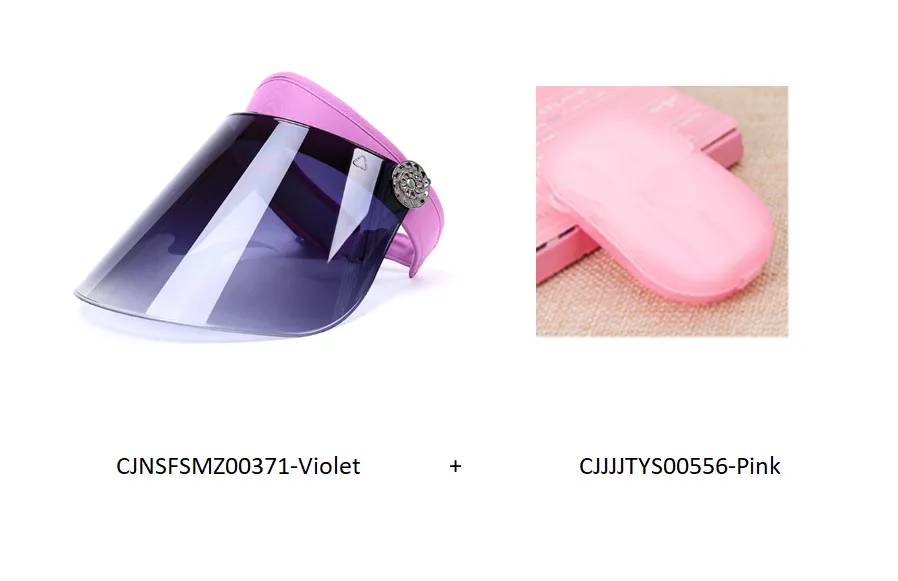 Anti-UV Sun Visor (Multiple Colors) - Violet