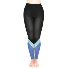 Black European and American printed cropped trousers - Black - View 1