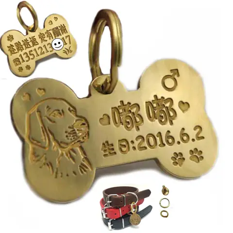 Custom Made Brass Pet Pendant