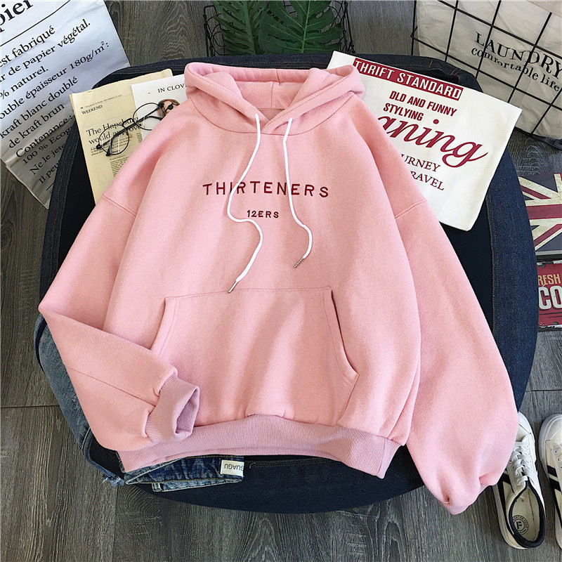 Women's hooded sweatshirt in Pink