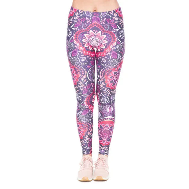 Printed high rise sport cropped trousers Pink - Shop at LoveMi