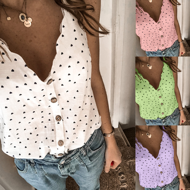 Polka dot halter top