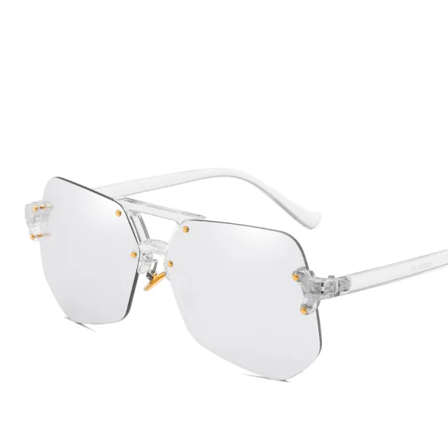 Ladies sunglasses goggles Transparent Silver - Shop at LoveMi