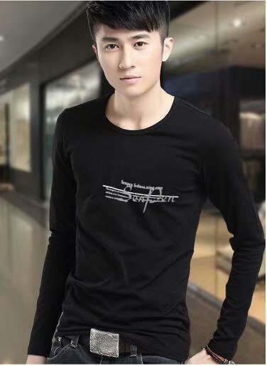 Men's round neck printed t-shirt