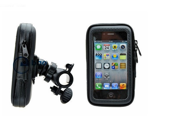 Bicycle riding mobile phone holder