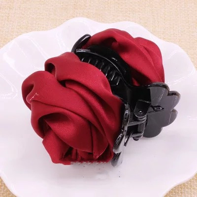 Rose flower clip Wine Red - Shop at LoveMi
