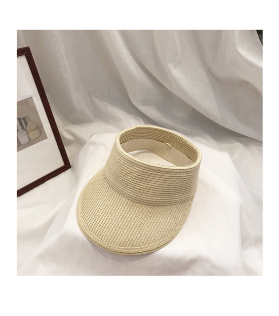 Korean version of the wild straw hat Beige - Shop at LoveMi