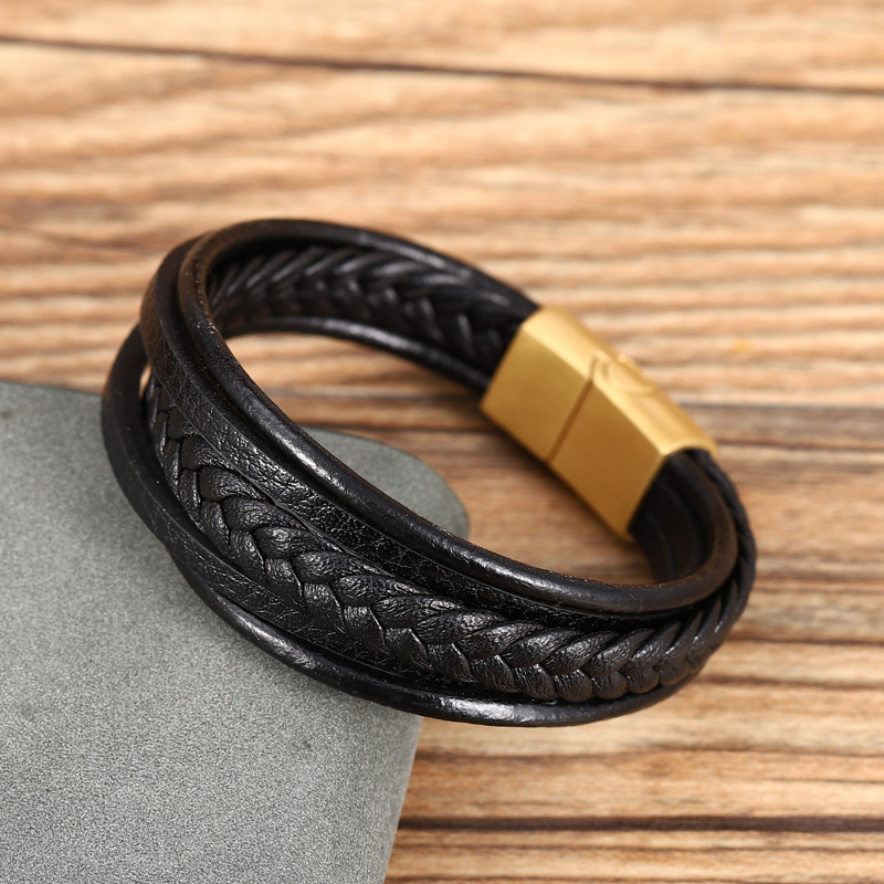 Stainless steel multi-layer bracelet