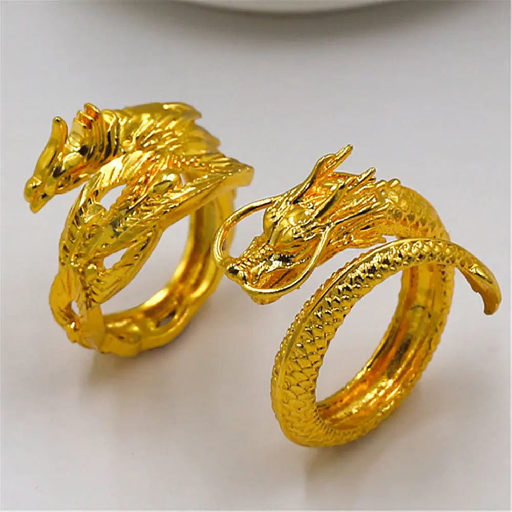 Dragon and Phoenix Lovers Ring