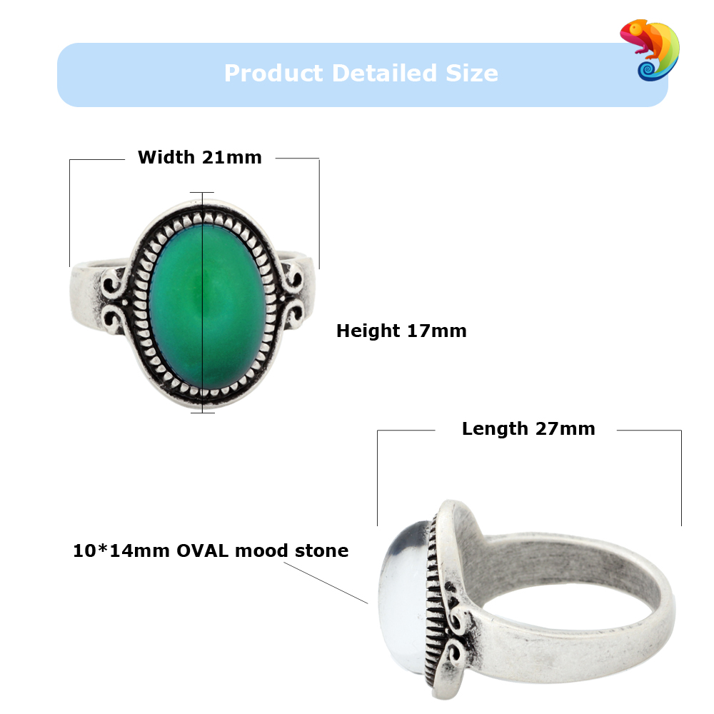 New heart and emotion thermochromic ring