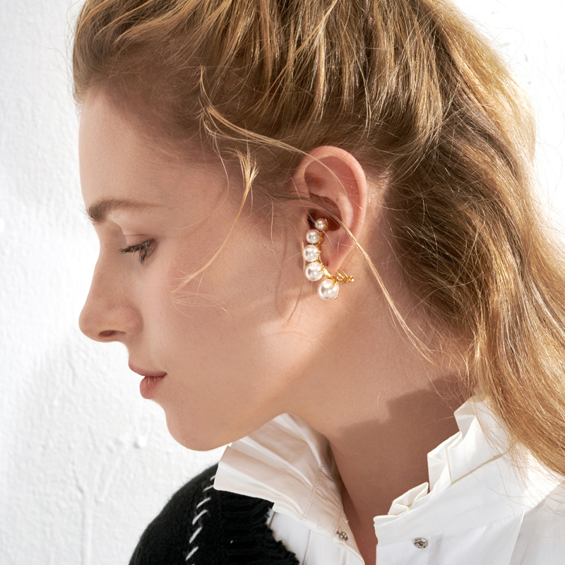 Michel Lobe Wrap Stud Earrings — foto 8
