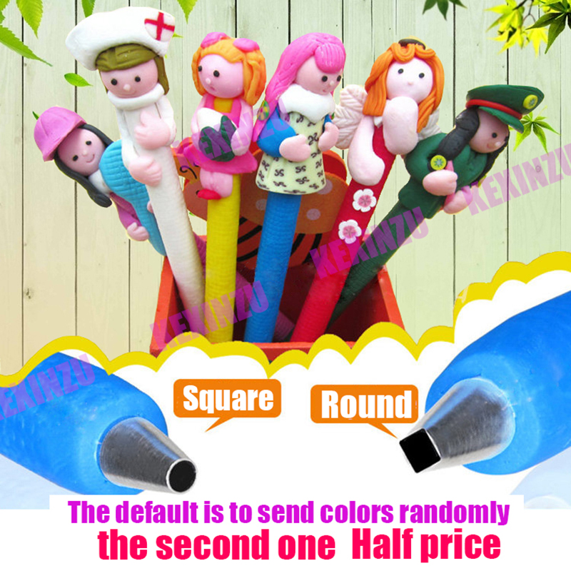 Soft pottery stationery cute cartoon ballpoint pen