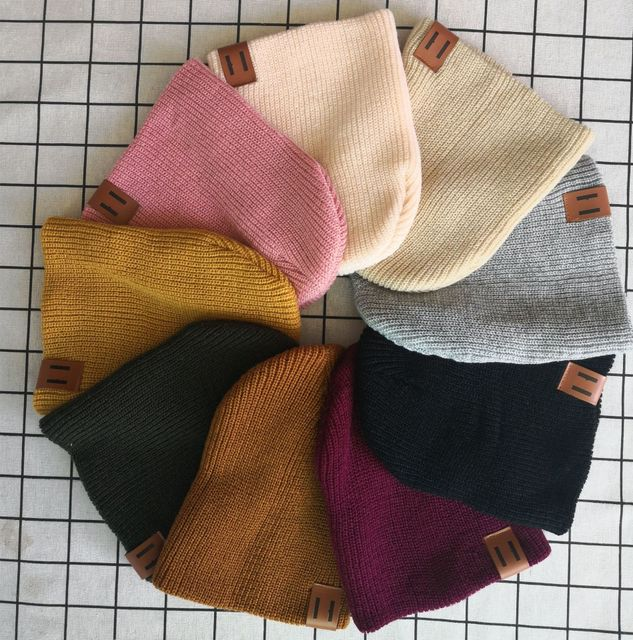 Parent-child wool hat warm hat knitted hat