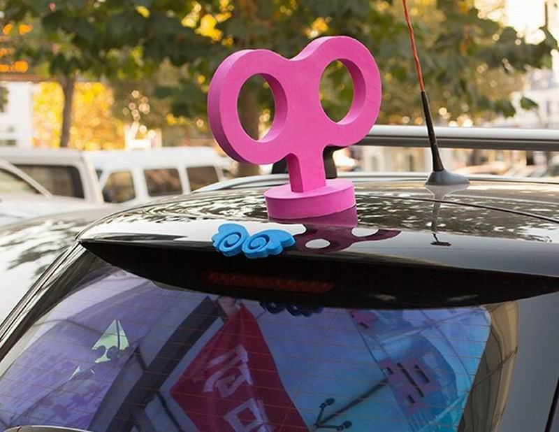 Car clockwork decoration (Purple)