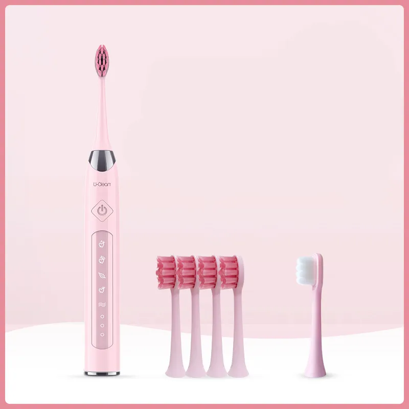 Sonic electric toothbrush soft hair - Pink