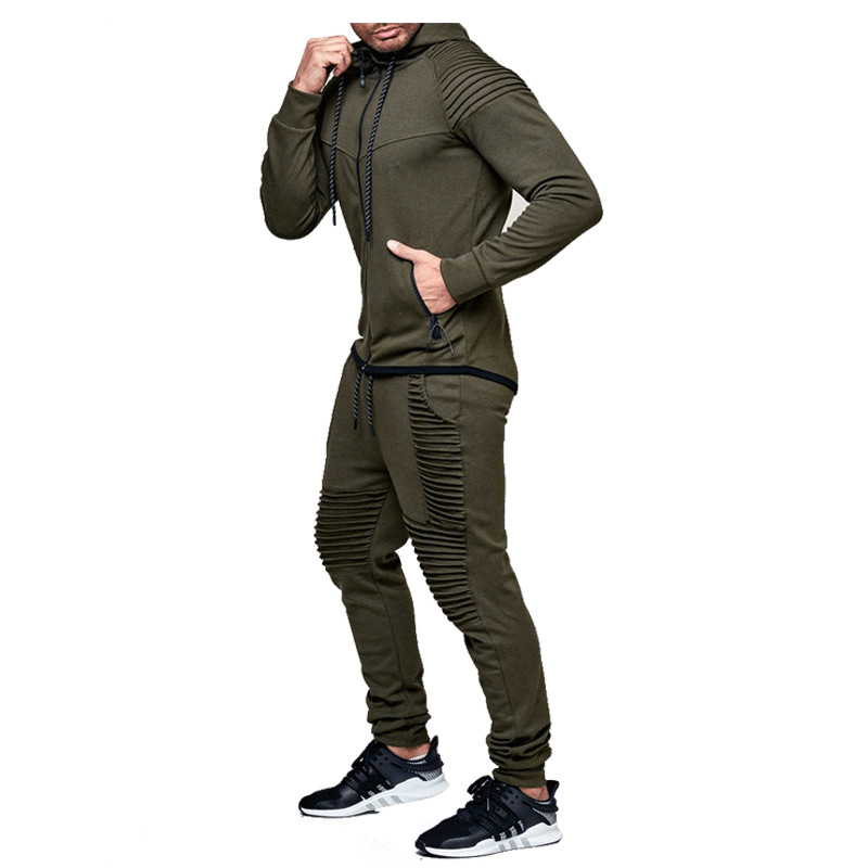 New Men's Slim Sports Cardigan Zipper Fashion Casual Comfortable Suit