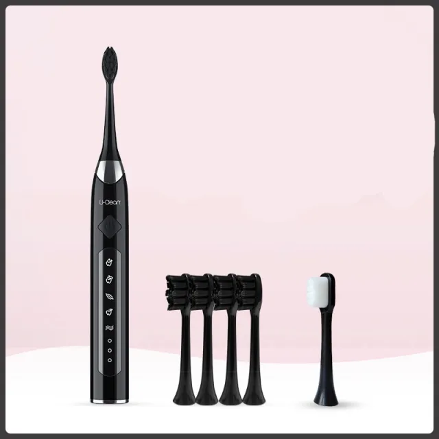 Sonic electric toothbrush soft hair Black - Shop at LoveMi