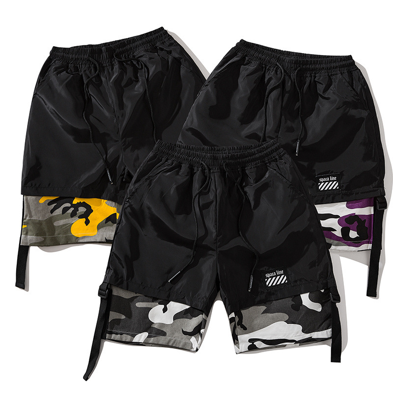 Men's loose camouflage shorts