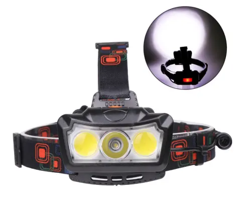 New XML T6 COB LED Glare 3 Lamp Headlight