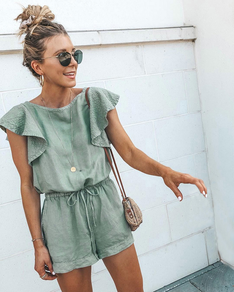 Title 2, Ruffled Panel Jumpsuit