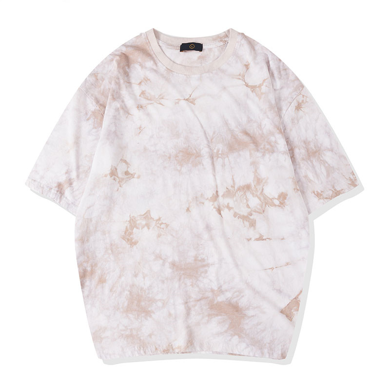 Summer tie-dye oversize version short sleeve