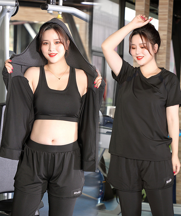 Slim size plus size sports suit