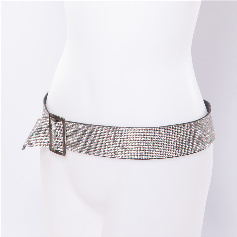 Ladies girdle fashion shiny belt waist chain
