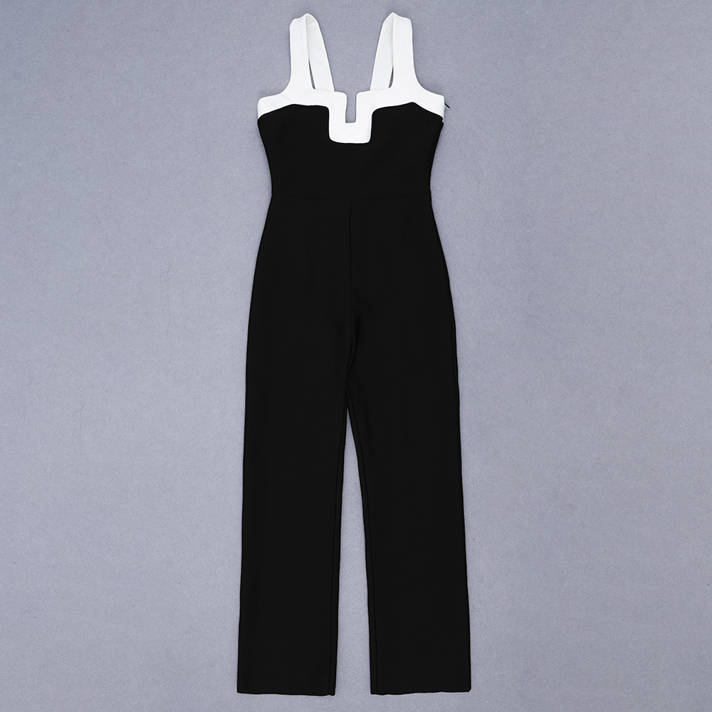 High waist wide leg pants jumpsuit
