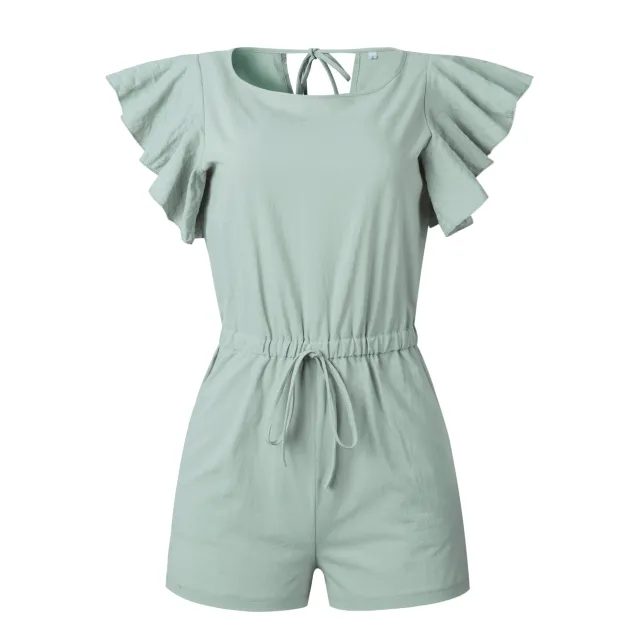Ruffled Panel Jumpsuit - Shop at LoveMi