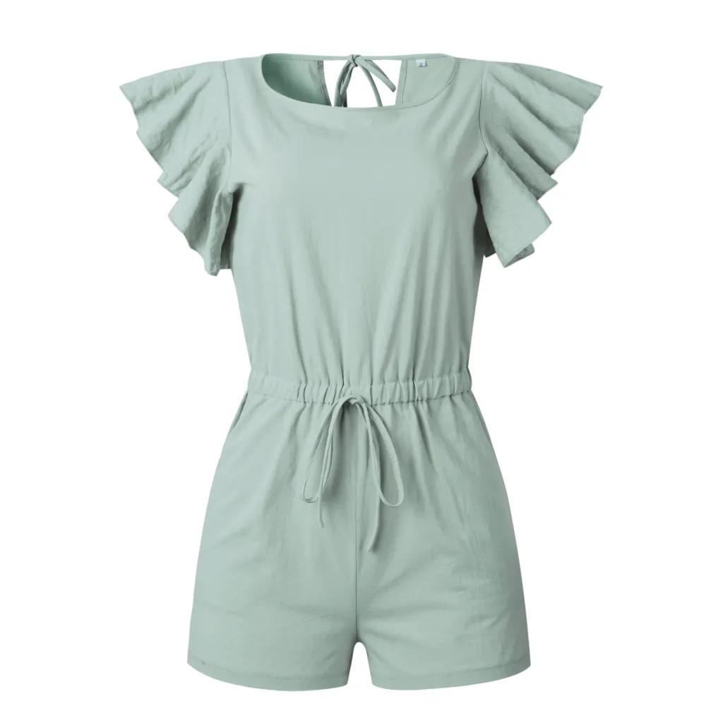 Ruffled Panel Jumpsuit
