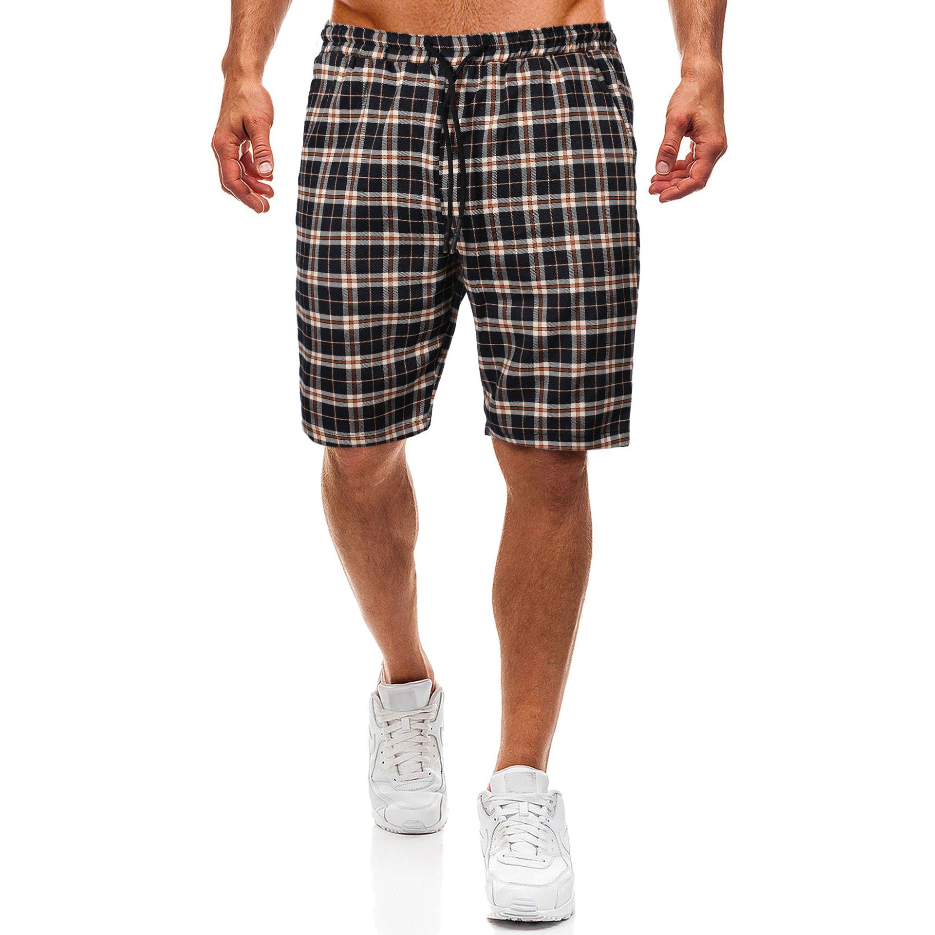 New shorts casual plaid pants