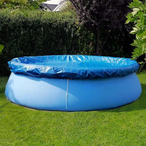 New Swimming Pool Cover 183CM Blue Cloth Round Mat Family Garden Rainproof Dust Cover UV Resistant Mat Home Pool Accessories 183Cm - Shop at LoveMi