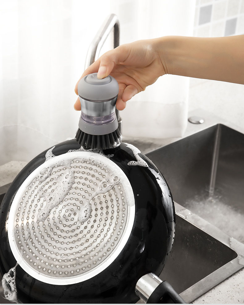 Stainless steel pot brush