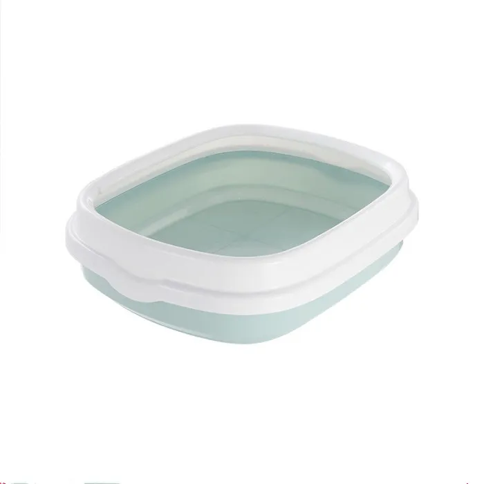 Deodorant semi-enclosed cat litter box - Blue
